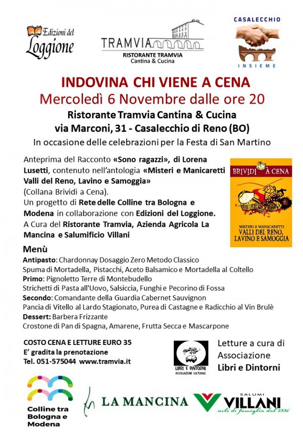 6 NOVEMBRE 2019 INDOVINA CHI VIENE A CENA